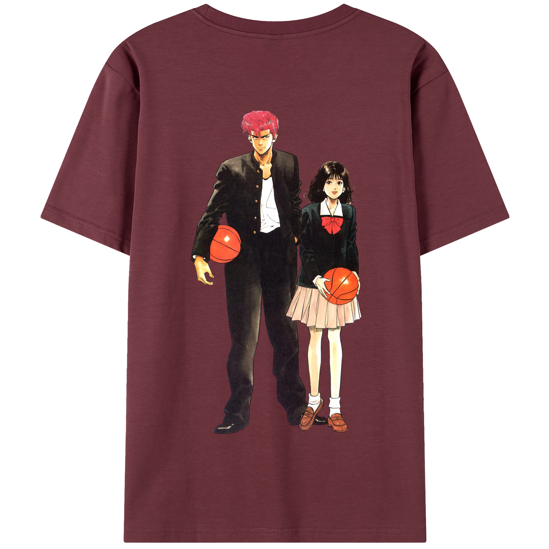 SLAM DUNK／スラムダンク 綿100％半袖Tシャツ（背面プリント）